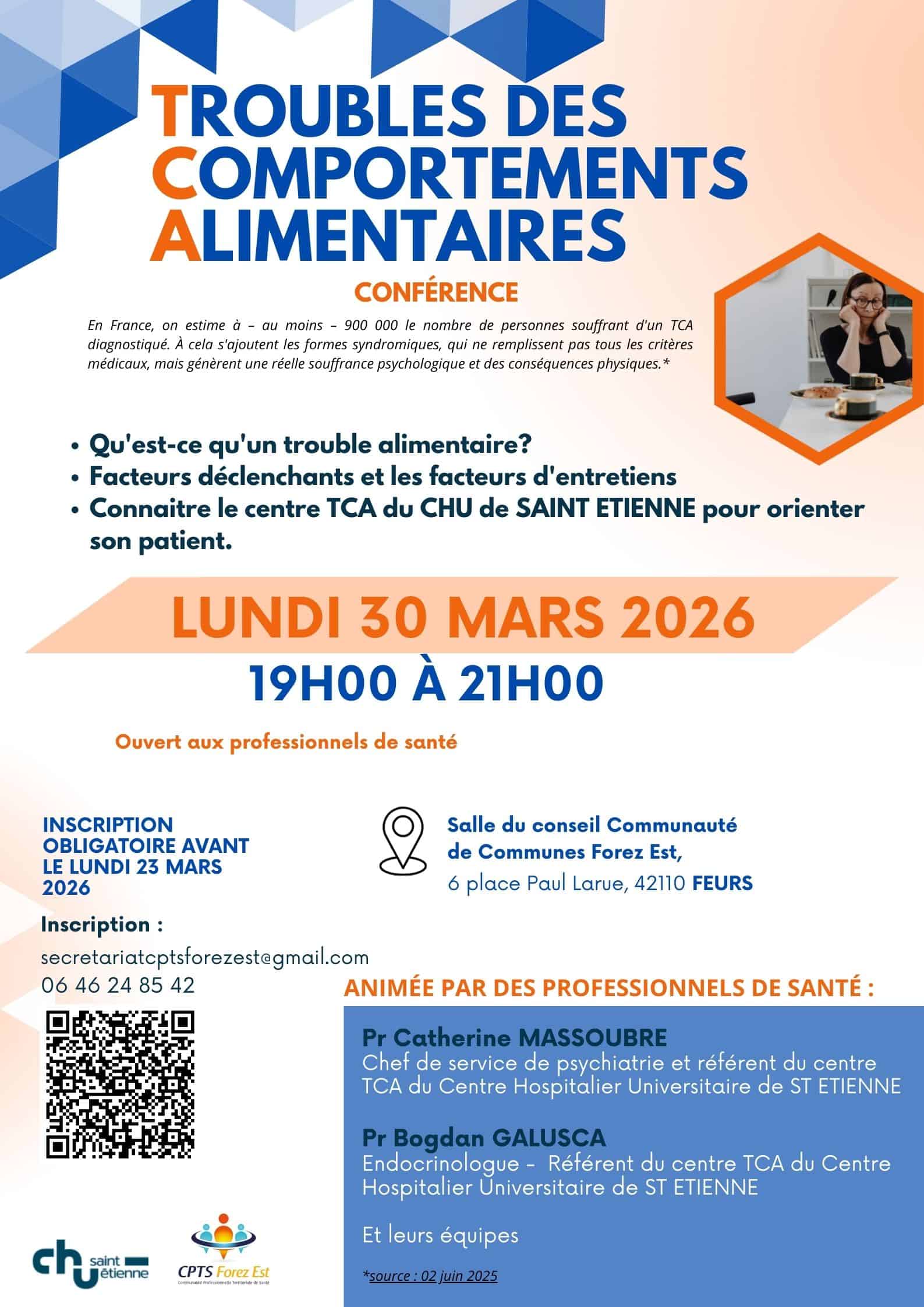 CONFERENCE - Troubles des Comportements Alimentaires FEURS